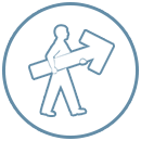 Line icon of a dollar sign surrounded by circular arrows